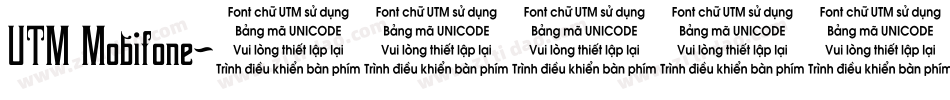 UTM Mobifone字体转换